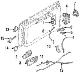 80523-34a00 Nissan Genuine Cylinder Rod 80523-34a00 Nissan Genuine Cylinder Rod