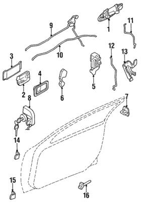 80553-8990b Nissan Genuine Lock Actuator