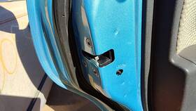 825013wc0a Nissan 2014-2019 Versa Note Driver Left Rear Door Latch With Rods/cables Back