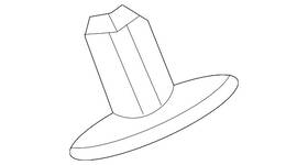 Nissan 90570-7ja0a Genuine Lift-gate Lock Striker Plate