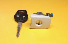 H0601-jm00a Nissan 08-15 Rogue Oem Drivers Door Lock Cylinder And Remote Key
