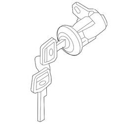 H4660-7s215 Nissan Genuine Cylinder And Keys