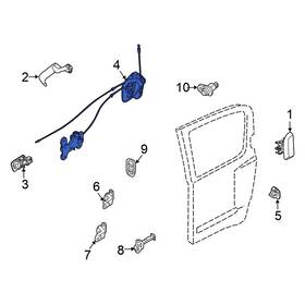 825019ge0a Nissan Oe For Armada 2015 Rear Left Door Latch Assembly
