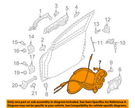 805009me0a Nissan Oem 14-18 Versa Note-door Lock Kit