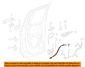 23397315 Oem Gm 19-23 Sierra 1500 Rear Door Lock Hardware-lock Cable