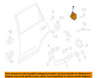 95553201605 Oem Assembly Cayenne Porsche Hardware-rear Door-lock Lock