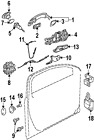 3c8831412b Original Hinge Volkswagen Oem Genuine Factory