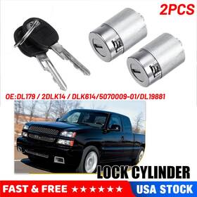 Sx-ck-95-99 Oxilam Door Lock Cylinder Set With 2 Keys For 1995-2000 Chevy Gmc Truck Suburban 2pcs