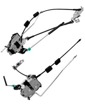 Pnk-xshcls01 Pnyzik Door Latch Assembly With Cable&rod Fit For Ford E150 E250 E350 1992-2014 Repl