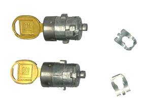 9d1281 Pontiac Fiero For 1984-1988 Front Doors Lock Key Cylinders Set With 2 Gold Gm Keys