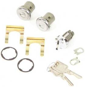 Tk142 Py Classic Locks 1962-64 Chevy Ii / Nova Ignition Door Lock Set With Late Model Key - Square