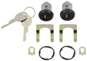 Tk822 Py Classic Locks 1981-89 Gm Door Lock Set With Logo On Keys Black