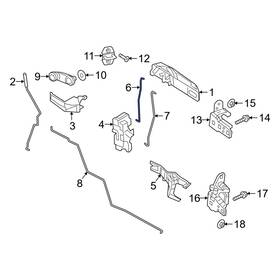 55372979aa Ram Oe For 2500 2011-2024 Front Left Door Lock Operating Rod