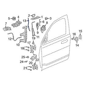 Ram Oe 68321302aa For 1500 2019-2025 Front Door Lock Knob