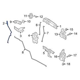 Ram Oe 68445059aa For 3500 2024-2025 Front Left Door Lock Knob