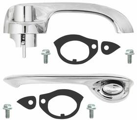 06409k Restoparts Door Handle Kit For 1966-67 Chevrolet And Pontiac Outside