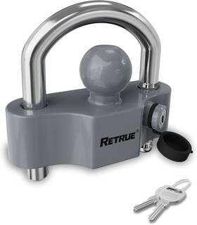 Rtl-003 Retrue Heavy-duty Universal Coupler Lock Trailer Pack Of 1 Gray And Silver