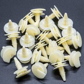 3065575 Rexka Yt0599 25pcs Door Panel Retainer Clips For Gm One Size