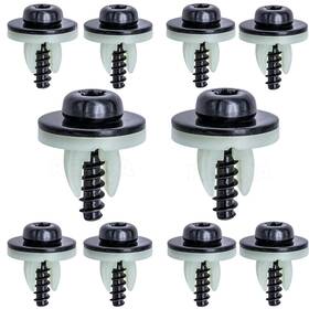 Yt0709 Rexka 10 Sets Engine Splash Shield Screws One Size And Nuts-10sets