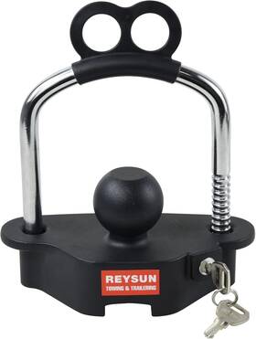 863507 Reysun Trailer Hitch Lock Locks Universal Coupler Heavy Duty