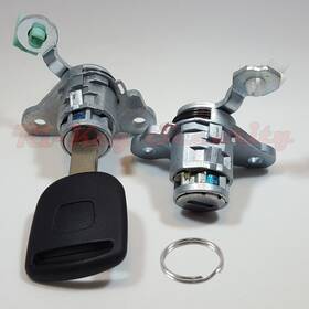 Ho-dl-115-l Ri-key Security R New Door Lock Cylinder Set For Honda Fit 2007 - 2008 Driver And Passenger Doors