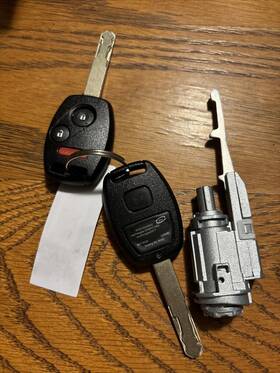 Rs-host98 Ri-key Security Ignition Cylinder For Honda Cr-v 2002-2006 With Remote Shell