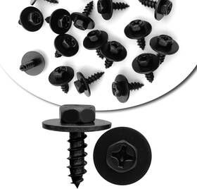 9015960498 Rydowenna 10pcs Bumper Cover Mud Flaps Wheel Wells Screws Bolts Compatible With Black