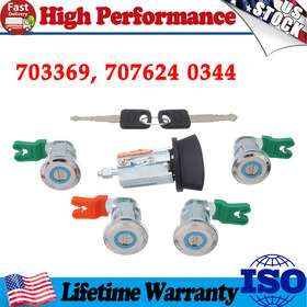 703369 Sparkwhiz Fit Ford Econoline Van E150 E250 E350 Ignition Cylinder And 4 Door Lock Set