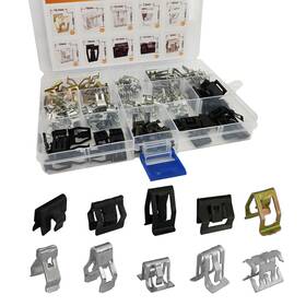 Qph6254 Tecledsn 100pcs 10 Sizes Auto Car U-clip Metal Trim Panel Spring Clip Black