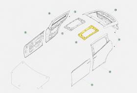 Tesla 1028768-00-j 2015-2021 Model X Oem Lh Rear Left Falcon Door Upper Frame Bracket
