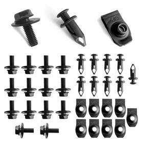 Topcnoem-clips35ps Topcnoem 35pcs Engine Under Cover Splash Shield Body Bolts Screws Bumper M