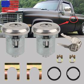 Topgearsltd 710414683446 Pair Of 2 Door Lock Cylinder Set For Chevy Chevrolet Gmc Truck Suv Oldsmobile Us