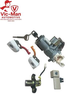 25020-48-1 Toyota 01-03 Highlander Oem Ignition Lock Set With Keys Door Trunk Glove Box