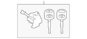 69052-0c020 Toyota Genuine Door Lock Cylinder