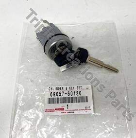 69057-60130 Toyota Land Cruiser Bj73 Ignition Switch Lock Cylinder And Key Set Oem