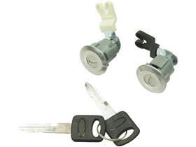 55bq24w Trq 4 Piece Door Lock Kit Front Cylinder Fits 1995-2002 Mazda B4000