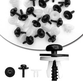 Rydowenna-w708591s424 Tukima 20pcs Engine Splash Shield Guard Undertray Cover Screws Bolt Nut M Black