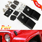 Unbranded Black Metal Locking Hood Lock Catch Latches Kit For