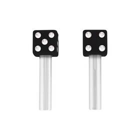 70042 United Pacific Door Lock Knob Dice Black