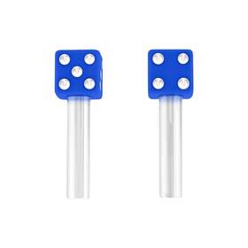 70043 United Pacific Door Lock Knob Dice Blue 70043 United Pacific Door Lock Knob Dice Blue