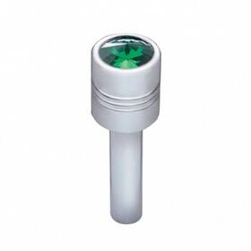70212 United Pacific Door Lock Knob Chrome With 9/16 Inch Green Diamond