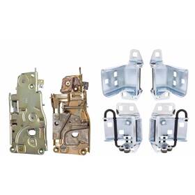 9101552 United Pacific 73-87 Fits Chevy Truck Upper And Lower Door Hinges Latch Assembly