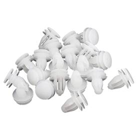 A13120200ux0770 Uxcell 20 Pcs Plastic White Rivet Door Panel Fit Hole Size 8.9mm