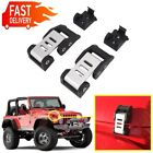 V4qp502 Hood Lock Latches Locking Catch Brackets Kit For Jeep Wrangler