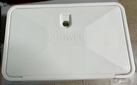 Pf266202 Valterra Llc Hot/cold Ext Shower White- Box Only With Thumb And Key Lock
