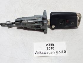 107-837-167-cl Volkswagen 2015-2021 Oem Golf R Front Left Driver Door Lock Cylinder With Key Fob
