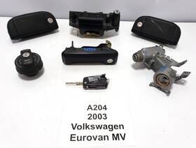 701829239 Volkswagen 99-03 Oem Eurovan Mv Ignition Switch Door Lock Cylinder With Keys Set