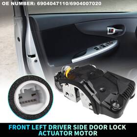 6904007020 X Autohaux 6904047110/6904007020 Front Left Door Lock Actuator Motor For Toyota Prius 2012-2022 No.6904047110