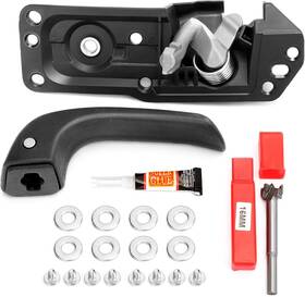 20833606 X4xz 80374 Left Driver Side Interior Door Handle Kit For 2007-2014 Chevy Black