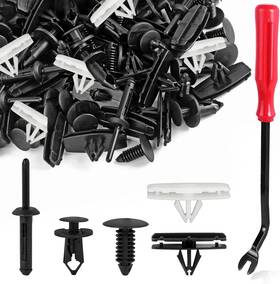Xzfr-007 Xislet 5 In 1 Wrangler Grille Fastener Retainer Clips One Size Black